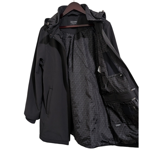 SCOTTeVEST The Penny Coat Black Travel Jacket Women’s Large - Picture 4 of 8